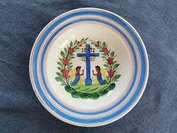 Hard earthenware plate from Telkibánya, rare