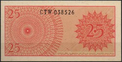 D - 158 -  Külföldi bankjegyek:  Indonézia  1964 25  Lima Sen  UNC