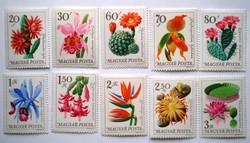 S2207-16 / 1965 Virág - Botanikus kertek virágai bélyegsor postatiszta