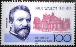 N1536 / 1991 Németország Paul Wallot építész bélyeg postatiszta