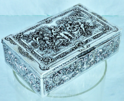 Beautiful, antique silver box, German, ca. 1900!!!