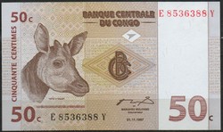 D - 156 - foreign banknotes: Congo 1997 $50 unc
