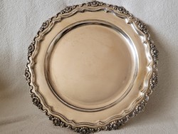 Old, very nice silver tray in the condition shown in the picture, size, diameter 40 cm, weight 1315 g.