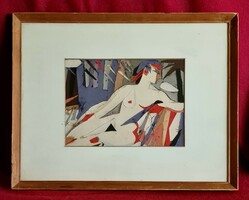 Valeria Bruckner (1900 - 1992) : reclining nude
