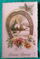 Antique floral greeting card