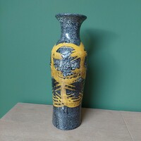 István from Transylvania retro fat lava ceramic vase with free shipping