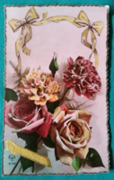 Antique floral greeting card