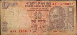 D - 180 -  Külföldi bankjegyek: India 2007 10 rúpia