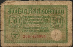 D - 177 - foreign banknotes: Germany 1940-45 50 pfennig