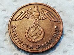 2 Reichspfennig 1937 d. Germany