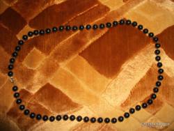 Black, old clasp old pearl string, from melbourne length: 59 cm not used