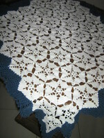 Beautiful handmade crochet tablecloth of special shape