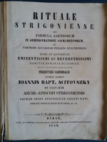 Rituale strigoniense antique 1895 German prayer book.