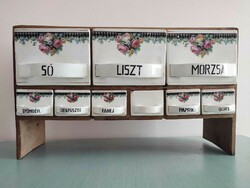 Granite spice jar with shelf /A/