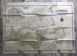 Sopron custom. Out. Map of the road network of thje city, 1931
