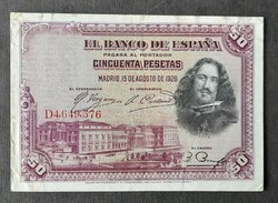 Spanyolország * 50 peseta 1928