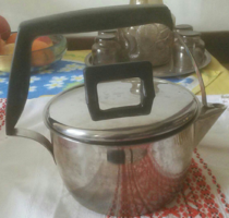1.5 Liter inox teapot with retro vinyl handle
