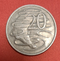 1975. Ausztrália 20 cent kacsacsőrű (90).