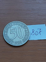 Yugoslavia 50 dinars 1986 copper-zinc-nickel 807