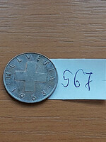 Switzerland 2 rappen 1963 bronze 567