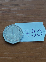 Chile 1 peso 1996 alu. Bernardo O'Higgins 790