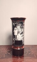 Hollóházi Szász Endre váza (20 cm)