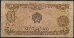 D - 194 - foreign banknotes: Vietnam 1976 1 dong