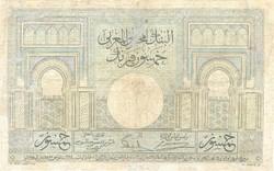 50 Francs francs 1938 Morocco rare
