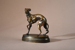 Art deco bronz agárszobor, XX. sz. eleje