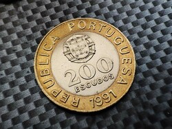 Portugal 200 escudos, 1991