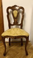 Eladó stílusos, tömörfa antik étkező szék - 6 db