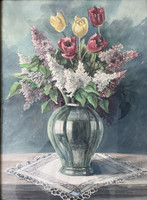 Erna Cristofoli: Spring flower still life painting