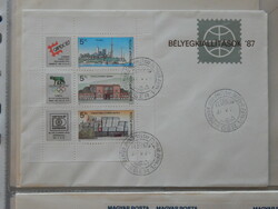Fdc - 1987. Stamp exhibitions (ii.) - Block