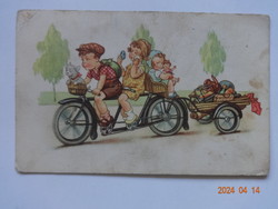 Old graphic children's postcard