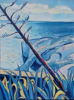 Mediterranean coast ii. - Oil painting