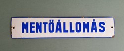 Ambulance station enamel plaque