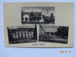 Old postcard: Sellye, 1957