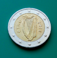 Írország – 2 Euro - 2 €  - 2014 – Kelta hárfa