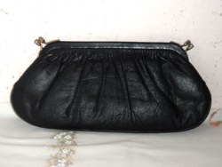 Older black leather theater bag