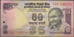D - 183 -  Külföldi bankjegyek: India 2001 50 rúpia