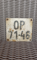 Rare original vintage motorcycle license plate