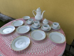 Royal porcelain coffee set with 6 cake plates for sale!
