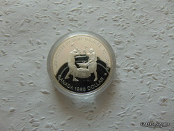 Canadian silver 1 dollar pp 1988 23.32 Grams in sealed capsule