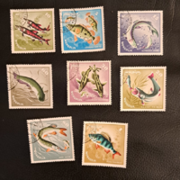 Mongolia fish stamped b/1/11