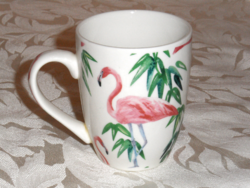 Flamingó porcelán csésze, bögre