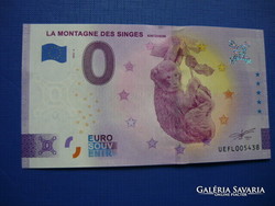 France 0 euro 2022 kitzheim little monkey! Rare memory paper money! Unc!