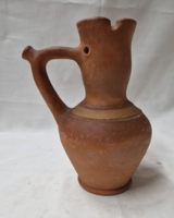 Folk, ceramic rattle jug, jug, in perfect condition, 16.5 cm.