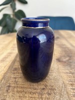 Hollóházi szakmáry kobalt kék váza