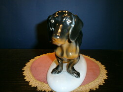 Herend dachshund dog figurine
