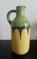 Retro. Drizzled glazed ceramic pitcher/jug for sale